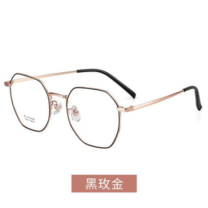 52mm Full frame polygonal square β titanium prescription eyeglass frame for men and women19059