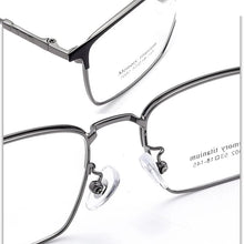 Load image into Gallery viewer, 53-18-145 Titanium Alloy Square Men&#39;s Business Glasses Frame for Myopia &amp; Hyperopia Prescription Optical Glass Frames F7002