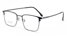 Load image into Gallery viewer, 53-18-145 Titanium Alloy Square Men&#39;s Business Glasses Frame for Myopia &amp; Hyperopia Prescription Optical Glass Frames F7002