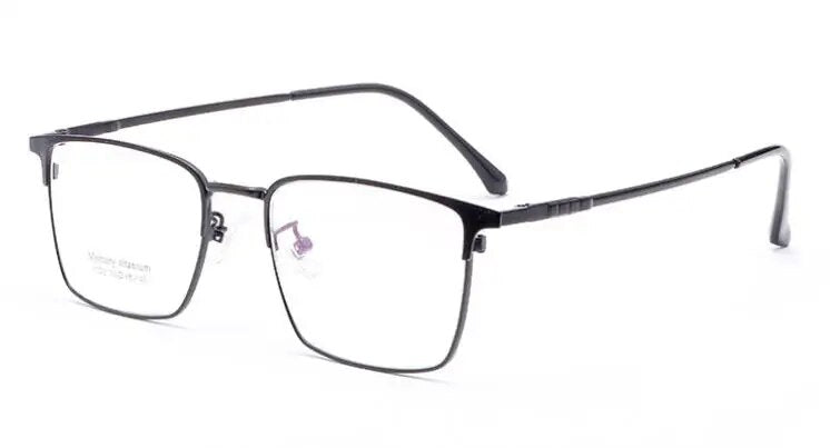 53-18-145 Titanium Alloy Square Men's Business Glasses Frame for Myopia & Hyperopia Prescription Optical Glass Frames F7002