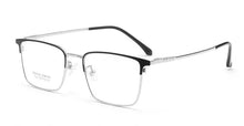 Load image into Gallery viewer, 53-18-145 Titanium Alloy Square Men&#39;s Business Glasses Frame for Myopia &amp; Hyperopia Prescription Optical Glass Frames F7002