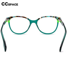 Load image into Gallery viewer, 53152 Retro Cat Eye Acetate Patterns Glasses Frame Green Can Be Matched with Optical Lenses