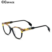 Load image into Gallery viewer, 53152 Retro Cat Eye Acetate Patterns Glasses Frame Green Can Be Matched with Optical Lenses