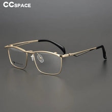 Load image into Gallery viewer, 53227 Retro Pure Titanium Square Flip Men Women Glasses Frame Ultra-light Material Large Frame Hollow Lge Prescription Mirror