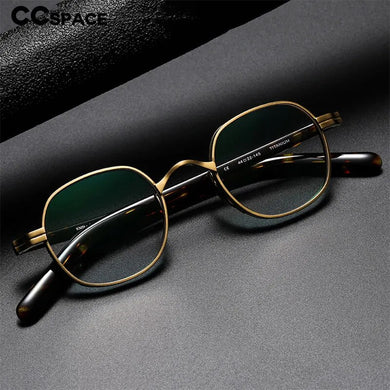 53314 Retro Acetate Glasses Frames Pure Titanium Men Women Optical Top Grade Prescription Glasses