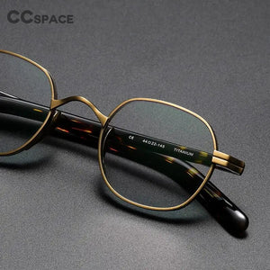 53314 Retro Acetate Glasses Frames Pure Titanium Men Women Optical Top Grade Prescription Glasses