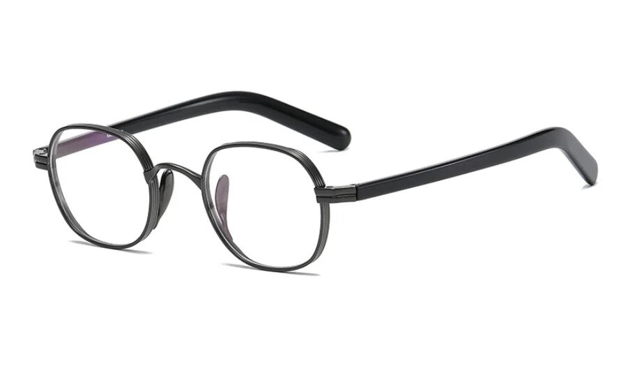 53314 Retro Acetate Glasses Frames Pure Titanium Men Women Optical Top Grade Prescription Glasses