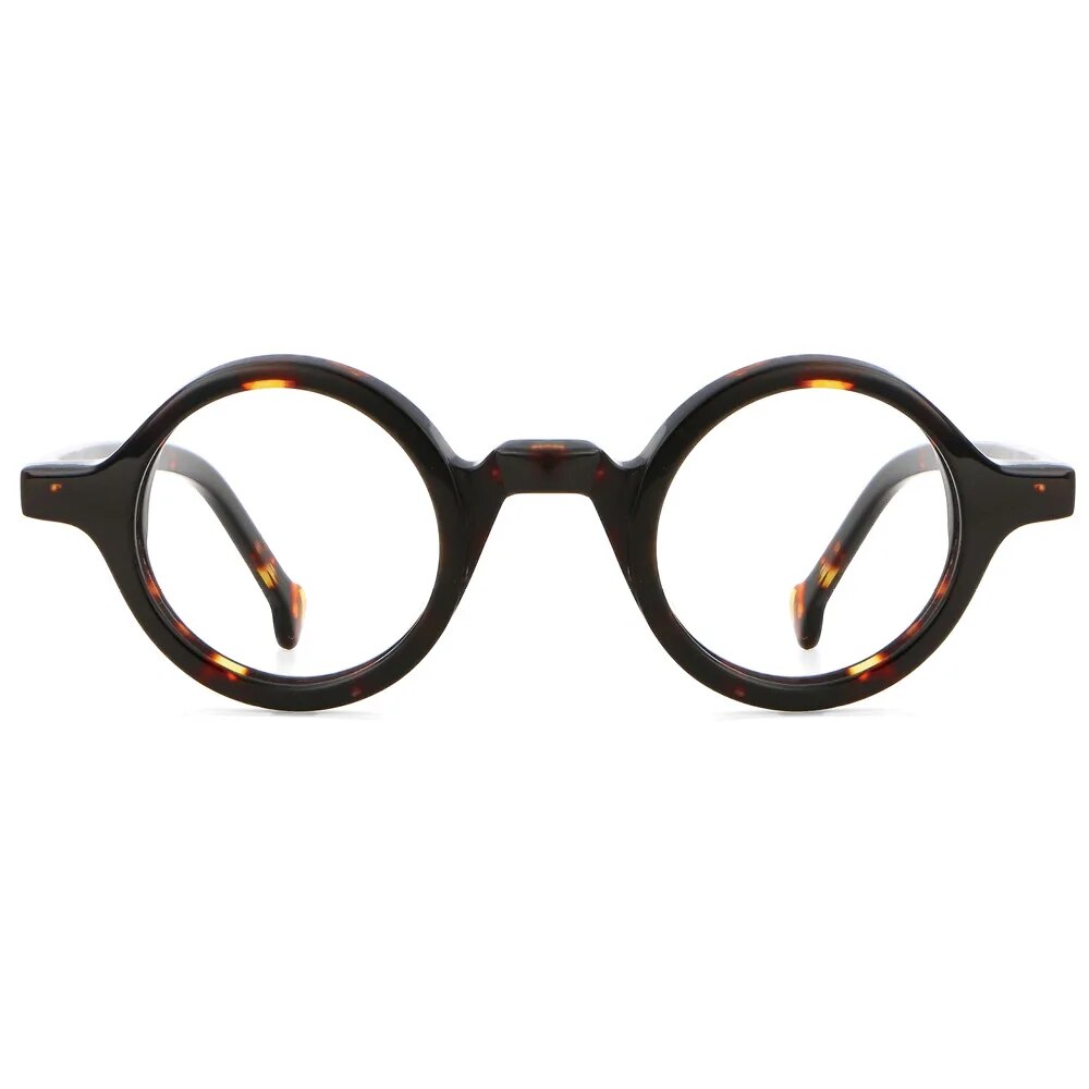 53678 Punk Retro Round Optical Acetate Glasses Frames Men Women Computer Prescription Eyeglasses