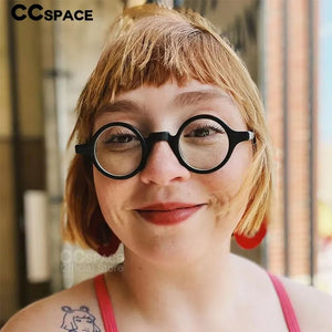 53678 Punk Retro Round Optical Acetate Glasses Frames Men Women Computer Prescription Eyeglasses