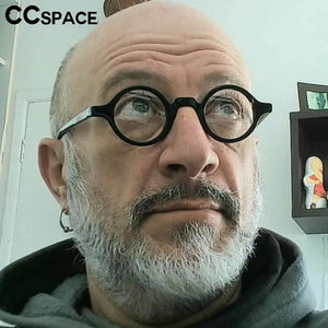 53678 Punk Retro Round Optical Acetate Glasses Frames Men Women Computer Prescription Eyeglasses