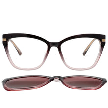 Load image into Gallery viewer, 53684 TR90 Anti Blue Light Glasses Frames Polarized Flip-on Sunglasses Men Women Computer Eyeglasses