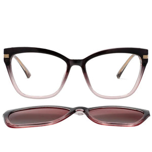 53684 TR90 Anti Blue Light Glasses Frames Polarized Flip-on Sunglasses Men Women Computer Eyeglasses