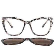 Load image into Gallery viewer, 53684 TR90 Anti Blue Light Glasses Frames Polarized Flip-on Sunglasses Men Women Computer Eyeglasses