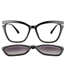Load image into Gallery viewer, 53684 TR90 Anti Blue Light Glasses Frames Polarized Flip-on Sunglasses Men Women Computer Eyeglasses