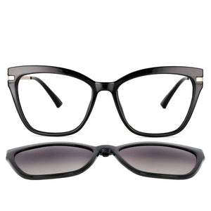 53684 TR90 Anti Blue Light Glasses Frames Polarized Flip-on Sunglasses Men Women Computer Eyeglasses