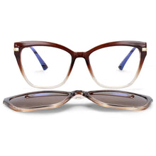 Load image into Gallery viewer, 53684 TR90 Anti Blue Light Glasses Frames Polarized Flip-on Sunglasses Men Women Computer Eyeglasses