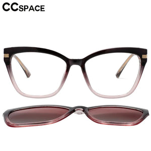 53684 TR90 Anti Blue Light Glasses Frames Polarized Flip-on Sunglasses Men Women Computer Eyeglasses