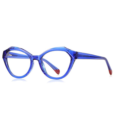 53mm     Anti Blue Light Computer Glasses TR  Women Big Frame Cat Eye  Frame  Eyeglasses pc girls glasses  2141