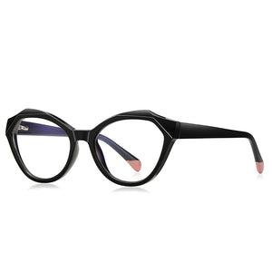 53mm     Anti Blue Light Computer Glasses TR  Women Big Frame Cat Eye  Frame  Eyeglasses pc girls glasses  2141