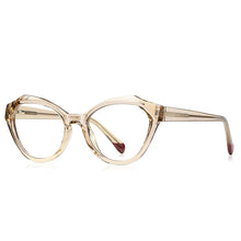 Load image into Gallery viewer, 53mm     Anti Blue Light Computer Glasses TR  Women Big Frame Cat Eye  Frame  Eyeglasses pc girls glasses  2141