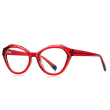 Load image into Gallery viewer, 53mm     Anti Blue Light Computer Glasses TR  Women Big Frame Cat Eye  Frame  Eyeglasses pc girls glasses  2141