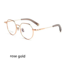Load image into Gallery viewer, 53mm  Fashion Glasses Women's Comfortable Vintage Polygon Pure Titanium Eyewear Prescription Eyeglasses Frame For Men 2102P