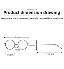 Load image into Gallery viewer, 53mm  Fashion Glasses Women's Comfortable Vintage Polygon Pure Titanium Eyewear Prescription Eyeglasses Frame For Men 2102P