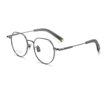 Load image into Gallery viewer, 53mm  Fashion Glasses Women's Comfortable Vintage Polygon Pure Titanium Eyewear Prescription Eyeglasses Frame For Men 2102P
