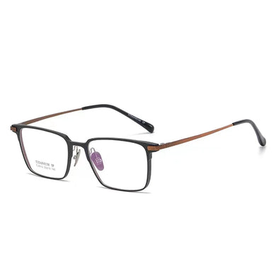53mm Men Full Rim Aluminium Magnesium Eyeglasses Frame Classic Rectangular Glasses Frame For Prescription Lenses 9012