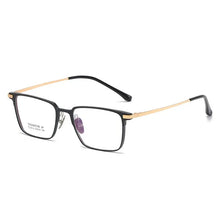 Load image into Gallery viewer, 53mm Men Full Rim Aluminium Magnesium Eyeglasses Frame Classic Rectangular Glasses Frame For Prescription Lenses 9012