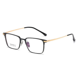 53mm Men Full Rim Aluminium Magnesium Eyeglasses Frame Classic Rectangular Glasses Frame For Prescription Lenses 9012