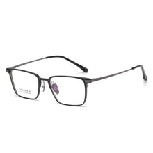 Load image into Gallery viewer, 53mm Men Full Rim Aluminium Magnesium Eyeglasses Frame Classic Rectangular Glasses Frame For Prescription Lenses 9012