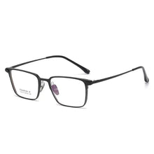 Load image into Gallery viewer, 53mm Men Full Rim Aluminium Magnesium Eyeglasses Frame Classic Rectangular Glasses Frame For Prescription Lenses 9012