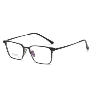 53mm Men Full Rim Aluminium Magnesium Eyeglasses Frame Classic Rectangular Glasses Frame For Prescription Lenses 9012