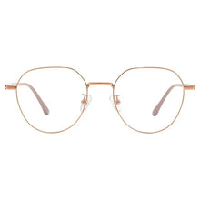 Load image into Gallery viewer, 53mm   alloy full frame circular eyewear frame for men and women  anti blue prescription eyewear frame 1318