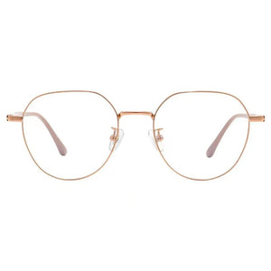 53mm   alloy full frame circular eyewear frame for men and women  anti blue prescription eyewear frame 1318