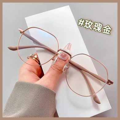 53mm   alloy full frame circular eyewear frame for men and women  anti blue prescription eyewear frame 1318