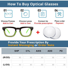Load image into Gallery viewer, 54386 Acetate Big Frame Square Frames Men Women  Reading Glasses