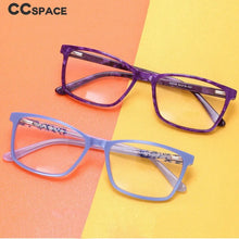 Load image into Gallery viewer, Ladies Acetate Frame Quality Brand Computer Literature Optical Square Candy Color Gilt Texture