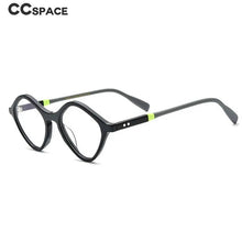 Load image into Gallery viewer, 54564 Retro Cat Eye Color Stripe Acetate Optical Glasses Frames Men Women Glasses