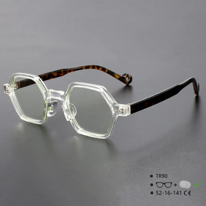 54565 Tr90 Unisex Green Glasses Frames Women Optical  Transparent Computer Eyeglasses Customized Prescription Glasses