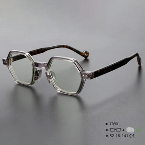 54565 Tr90 Unisex Green Glasses Frames Women Optical  Transparent Computer Eyeglasses Customized Prescription Glasses