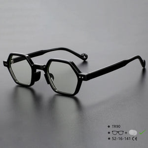 54565 Tr90 Unisex Green Glasses Frames Women Optical  Transparent Computer Eyeglasses Customized Prescription Glasses