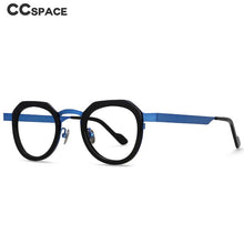 Load image into Gallery viewer, 54633 High-Grade Plate Pure Titanium Glasses Frame Round Glasses Frame Ultra-Light Unisex Optical Lenses Eyeglass
