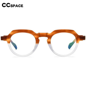 54702 Round Retro Acetate Optical Glasses Frames Men Women Splicing Glasses Prescription Frame