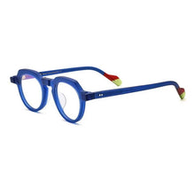 Load image into Gallery viewer, 54702 Round Retro Acetate Optical Glasses Frames Men Women Splicing Glasses Prescription Frame