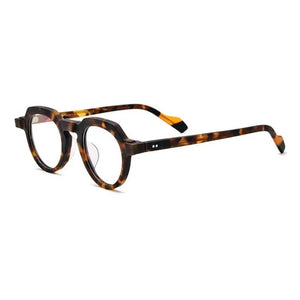 54702 Round Retro Acetate Optical Glasses Frames Men Women Splicing Glasses Prescription Frame