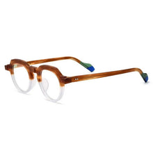 Load image into Gallery viewer, 54702 Round Retro Acetate Optical Glasses Frames Men Women Splicing Glasses Prescription Frame