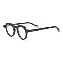 Load image into Gallery viewer, 54702 Round Retro Acetate Optical Glasses Frames Men Women Splicing Glasses Prescription Frame