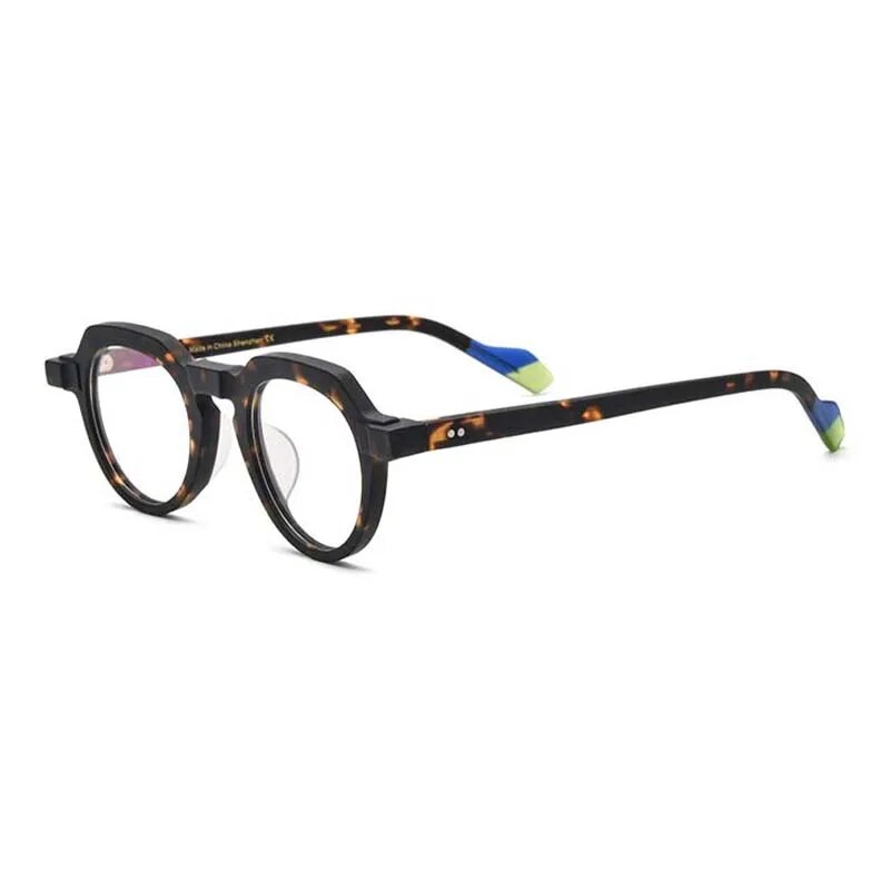 54702 Round Retro Acetate Optical Glasses Frames Men Women Splicing Glasses Prescription Frame